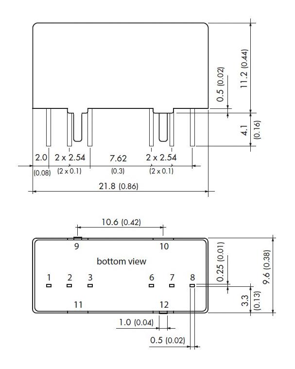 Tmr Wi Traco Power Isolated Through Hole Dc Dc Converter Ite