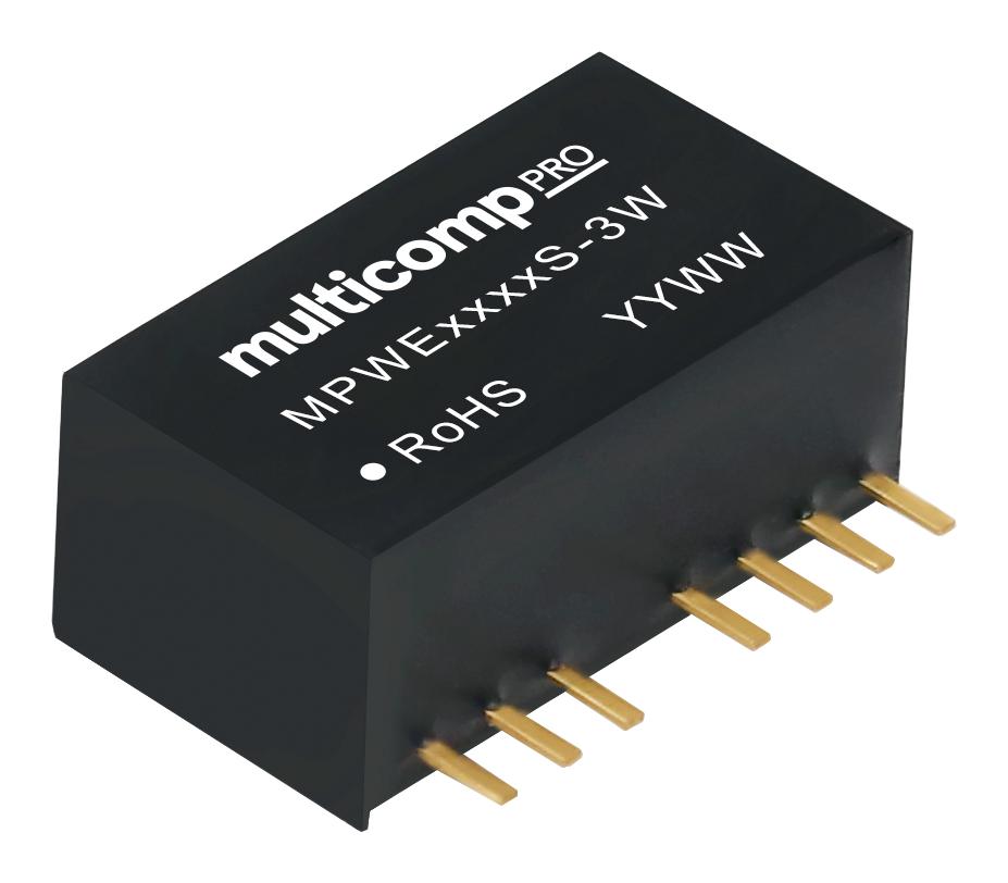 MPWE1215S 3W Multicomp Pro Isolated Through Hole DC DC Converter