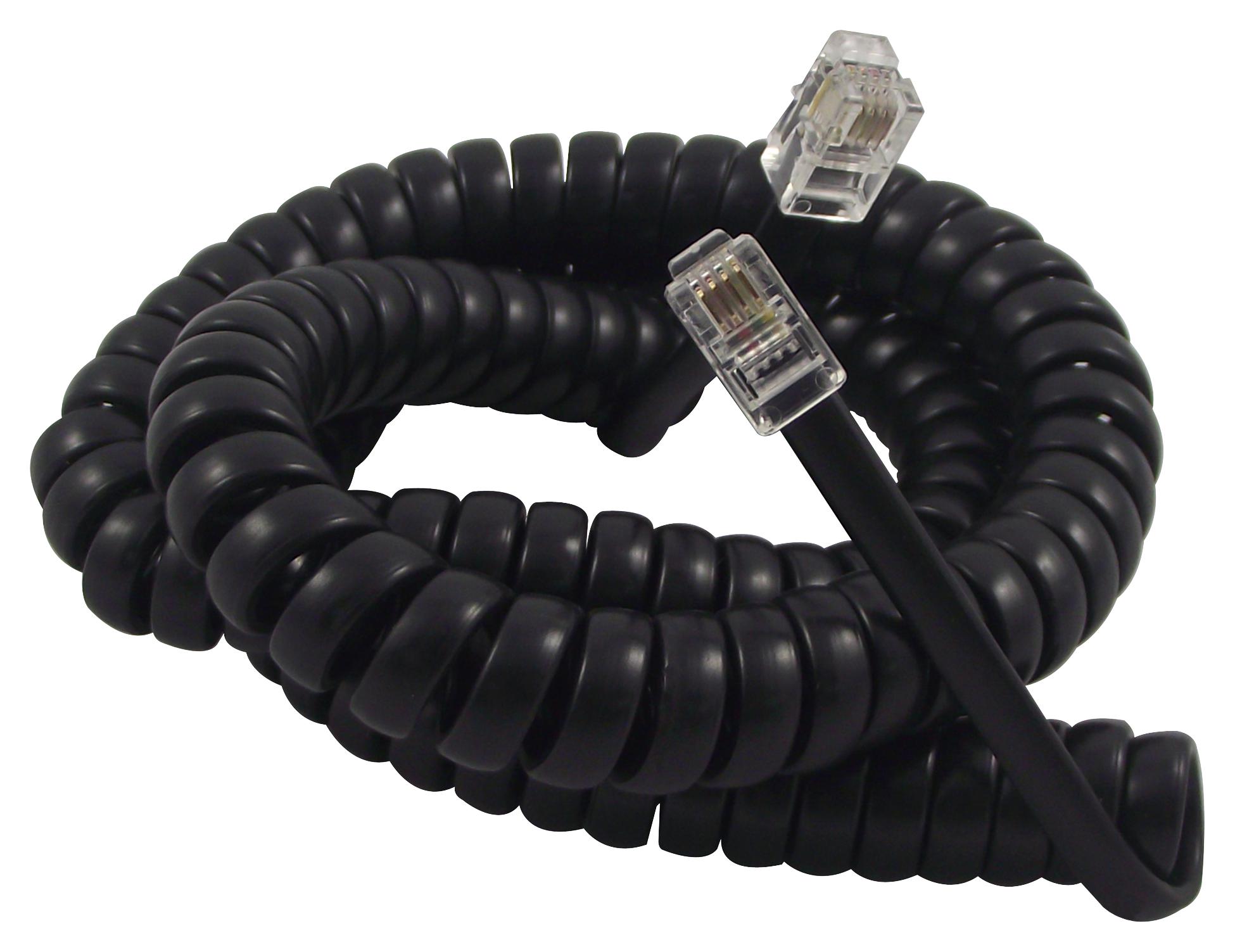CHP - Tuk - Telephone Modular Cable, RJ11 Plug to RJ11 Plug, Black