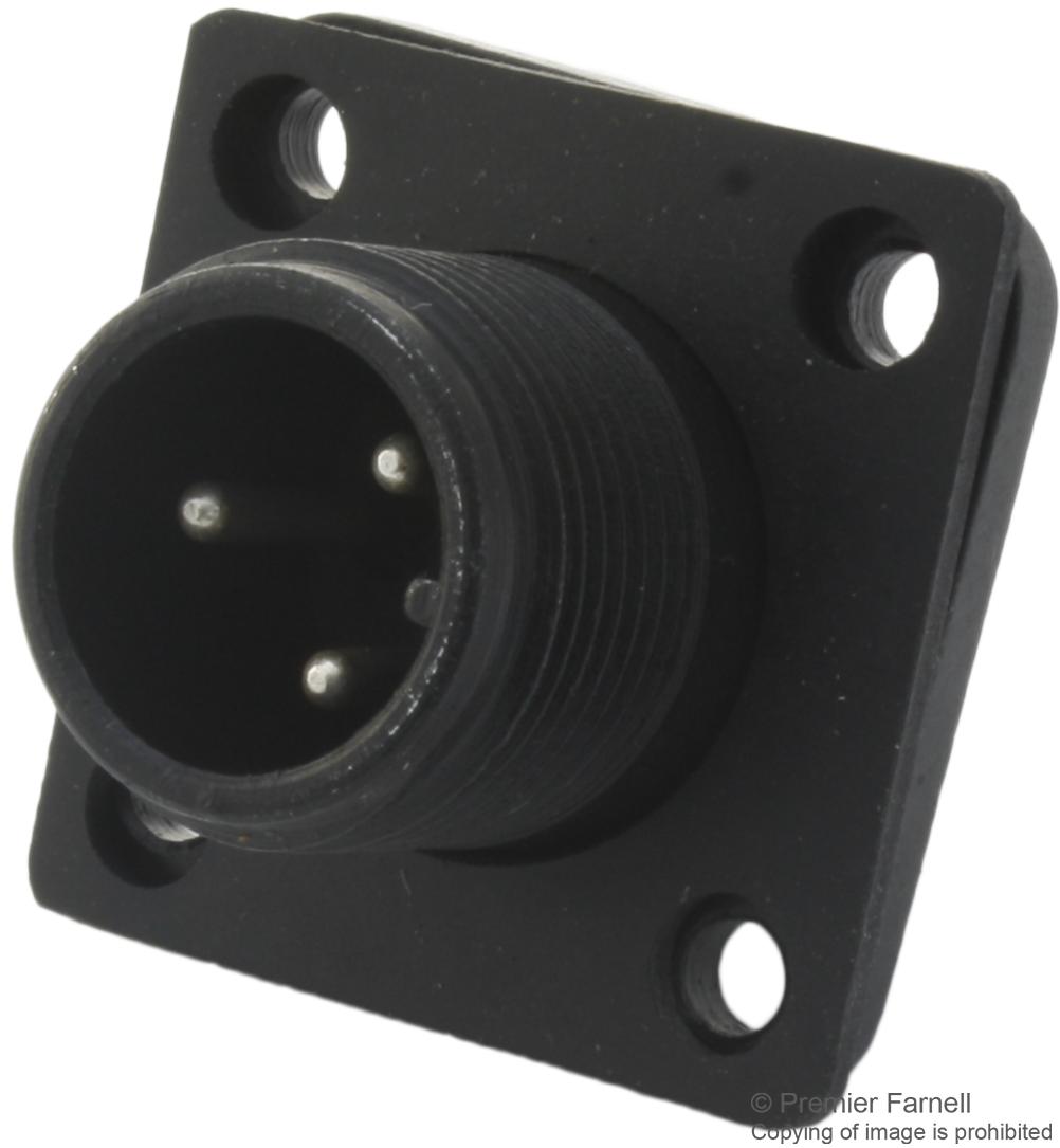 C90-3102R10SL-3P - Harwin - Circular Connector, Panel Mount Receptacle ...