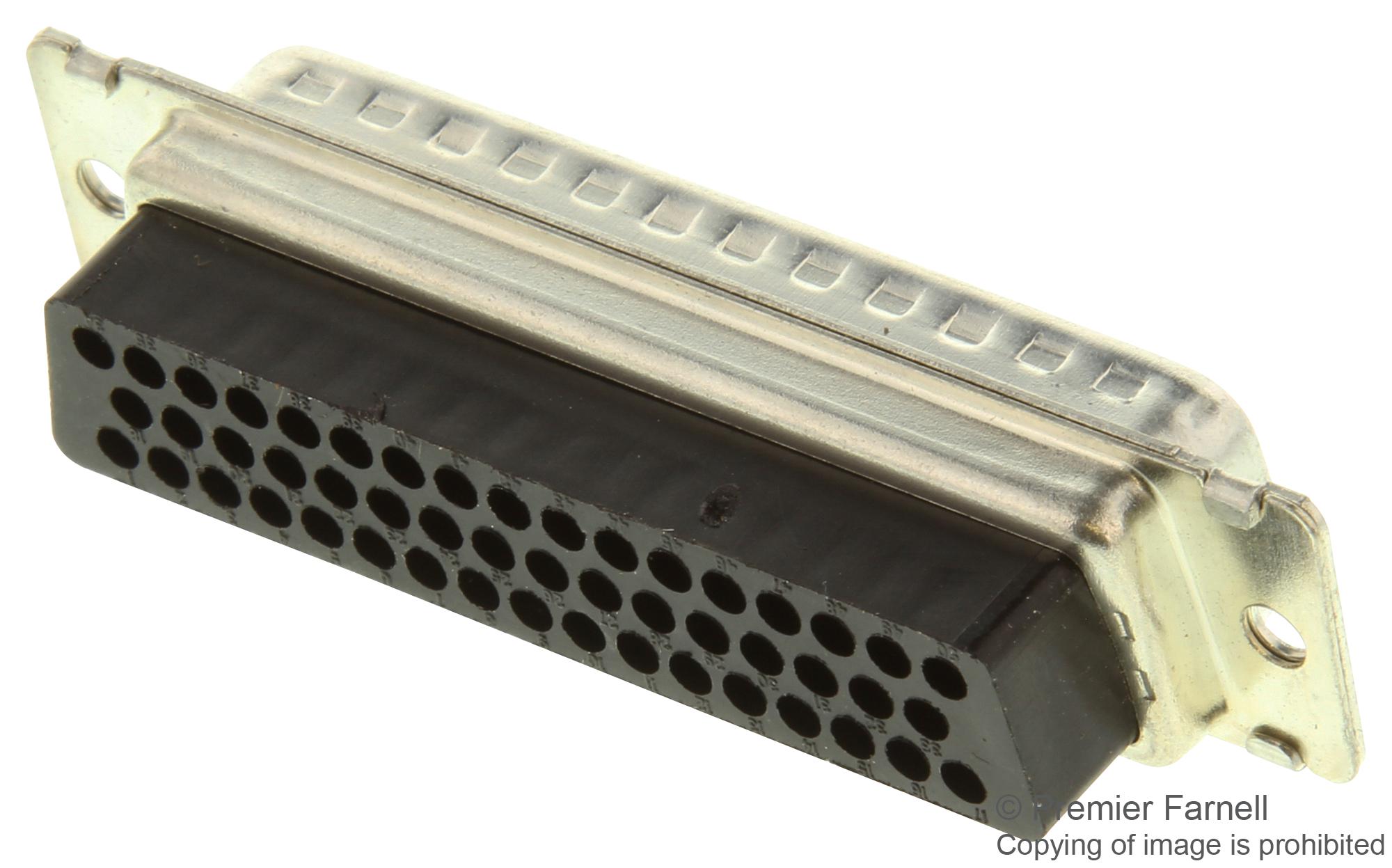 16586412 Amp Te Connectivity D Sub Connector Housing, 50 Ways, D Sub