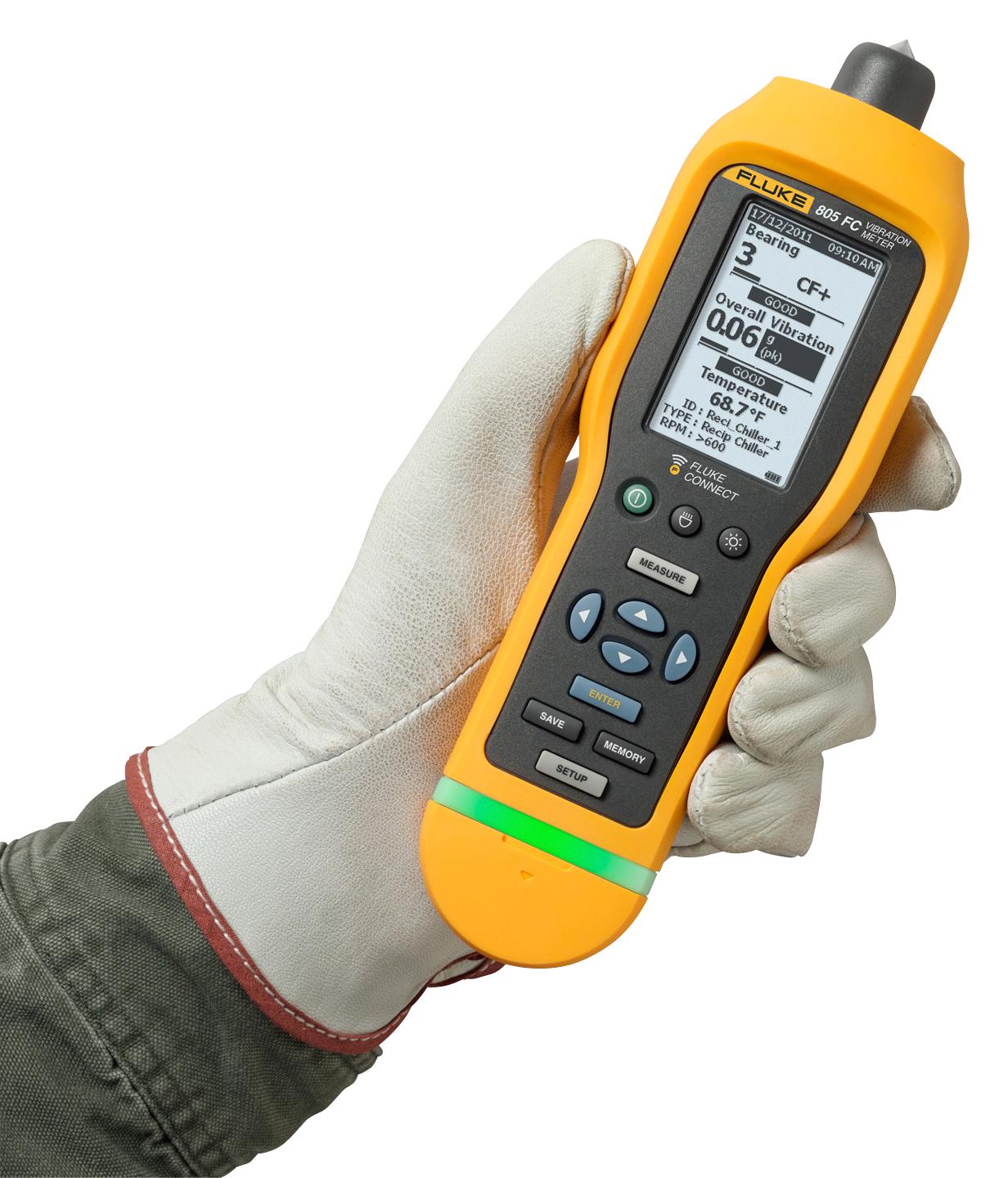 FLUKE 805 FC FLUKE, Vibration Meter, 100 mV, 10 Hz to 1,000