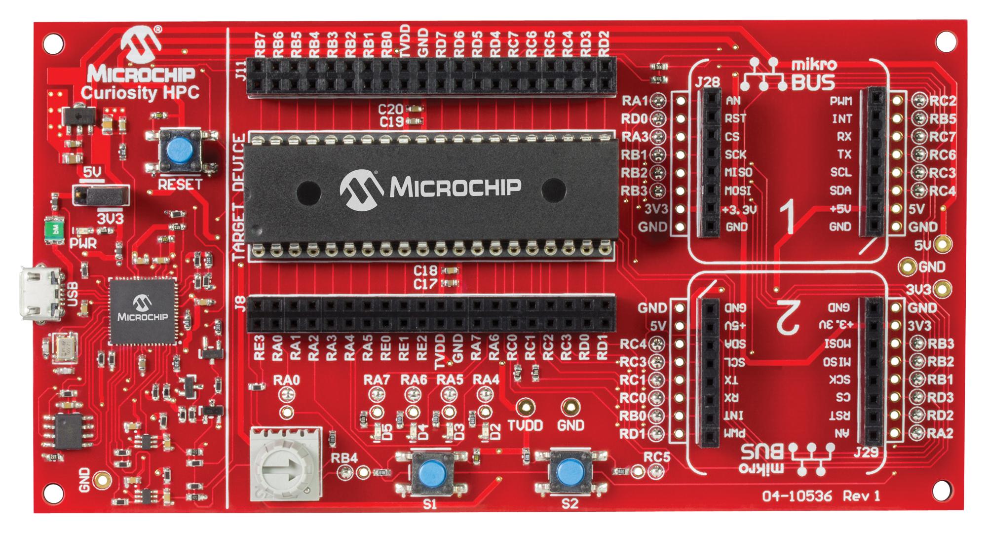 DM164136 MICROCHIP, Development Board, 28 Pin & 40 Pin 8-Bit PIC