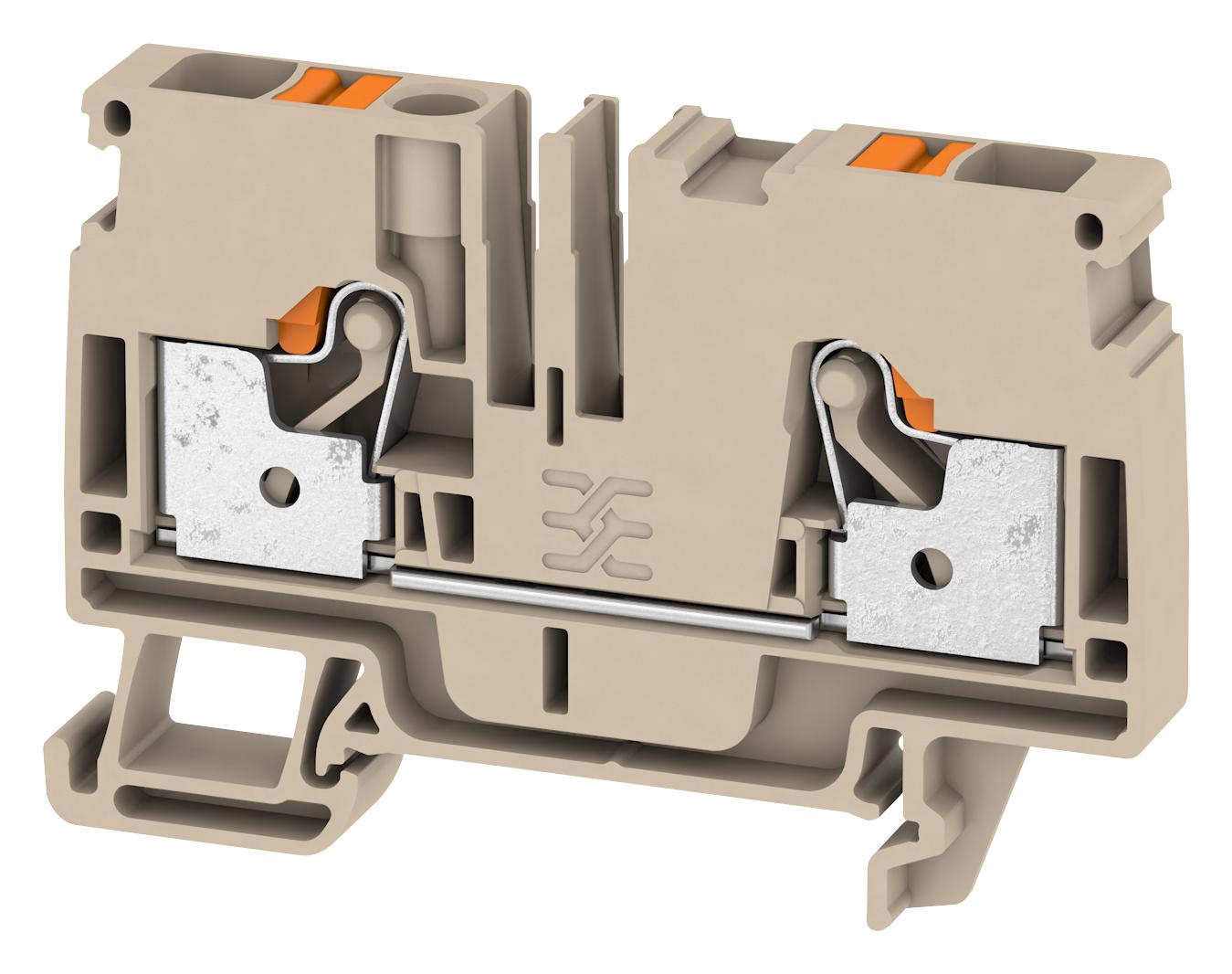 1992110000 Weidmuller DIN Rail Mount Terminal Block, 2 Ways, 22 AWG