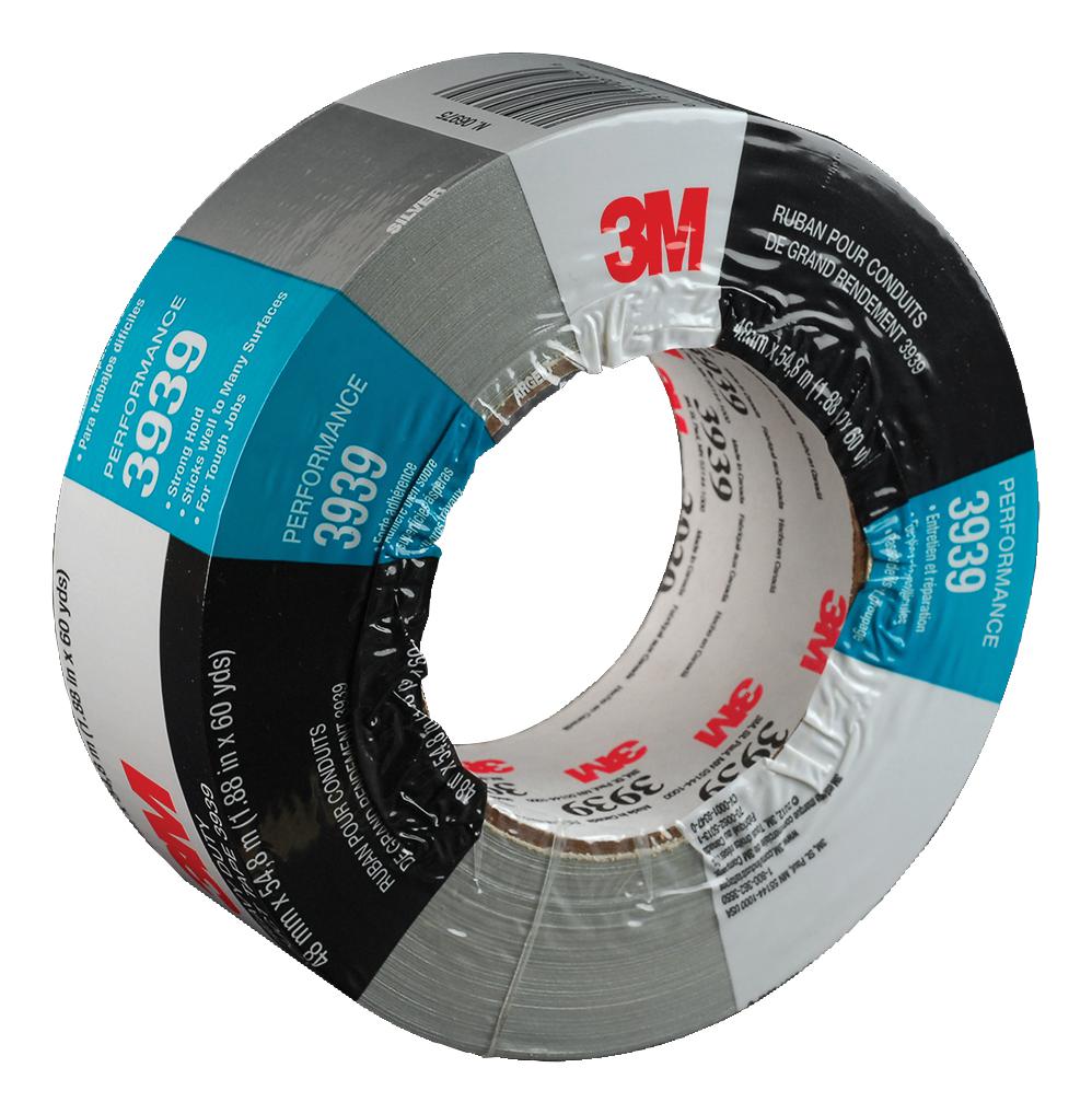 3939 Silver 2 In X 60 Yd 3m Duct Tape Pe Polyethylene Film Silver