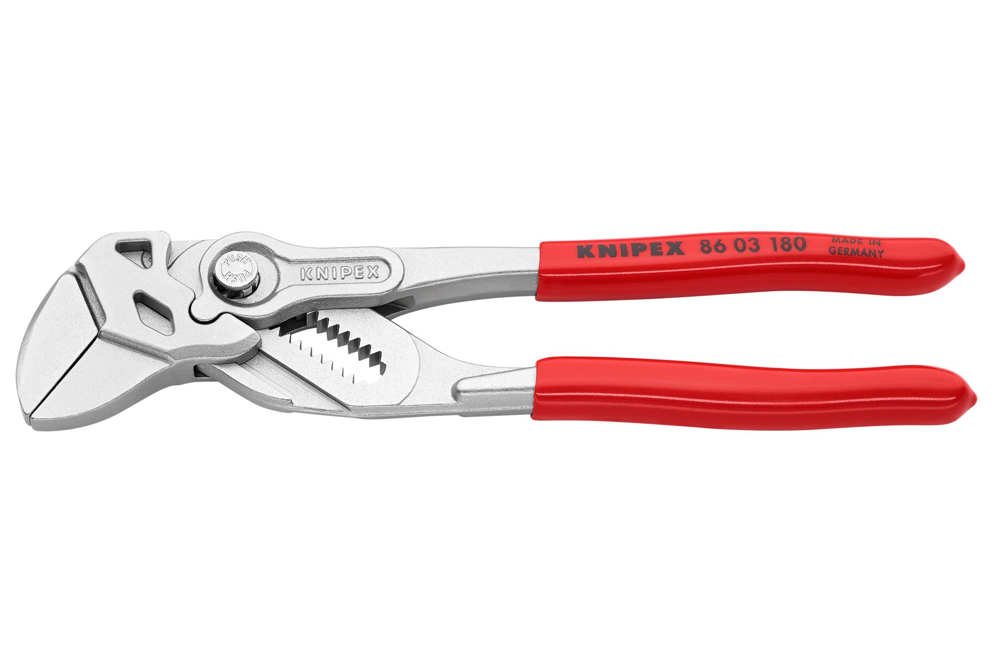 86 03 180 KNIPEX, Pliers and Wrench, 180mm Overall Length