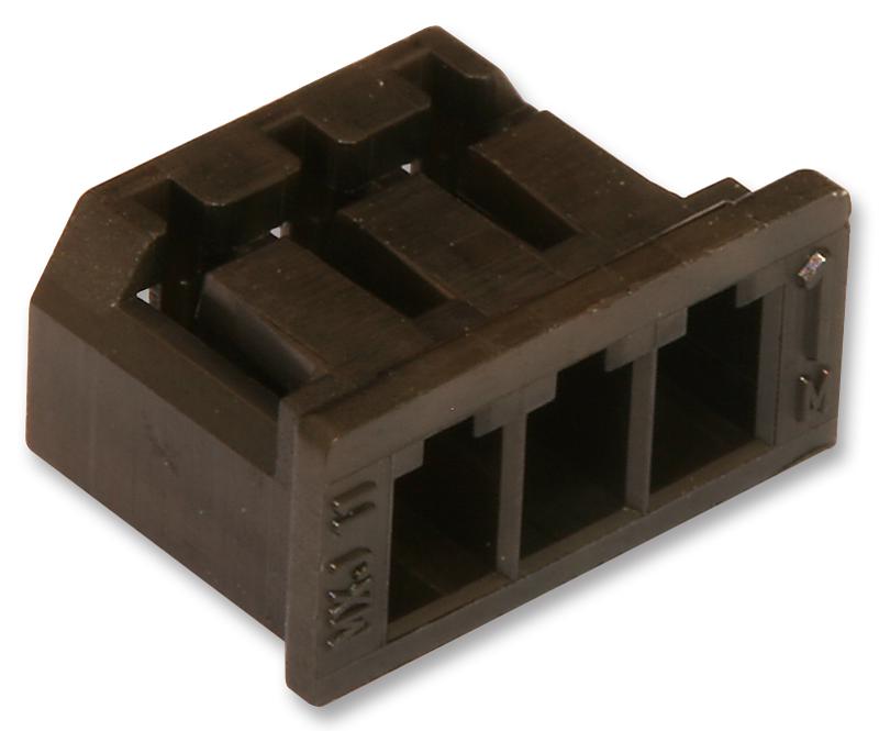 Connector Housing, MicroBlade 51004, Receptacle, 3 Ways, 2 mm
