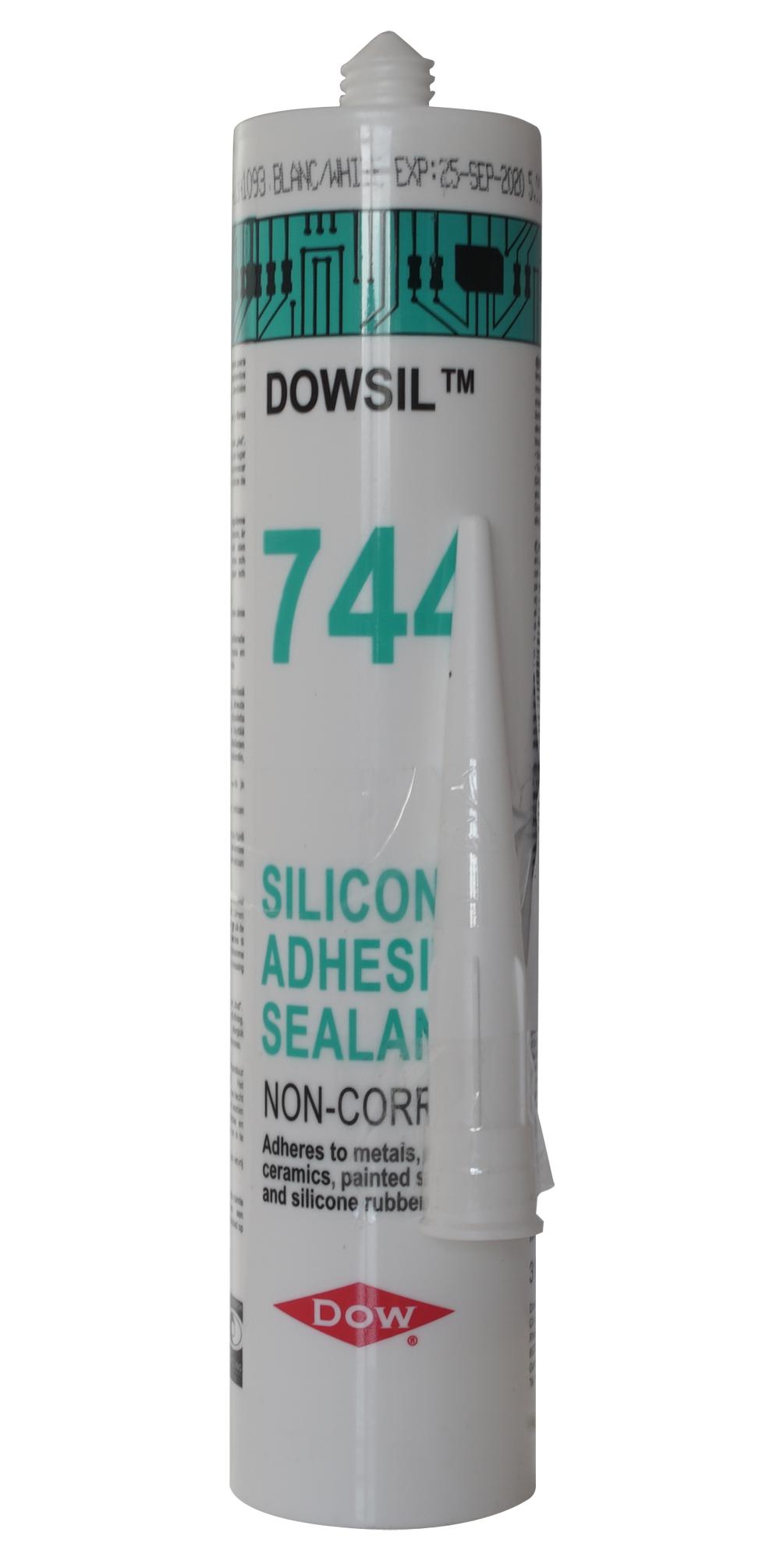 744 WHITE 310ML Dow Sealant, RTV Silicone, White