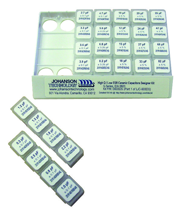 S111DVE Johanson Technology Designer Kit, 1111 ESeries Capacitors