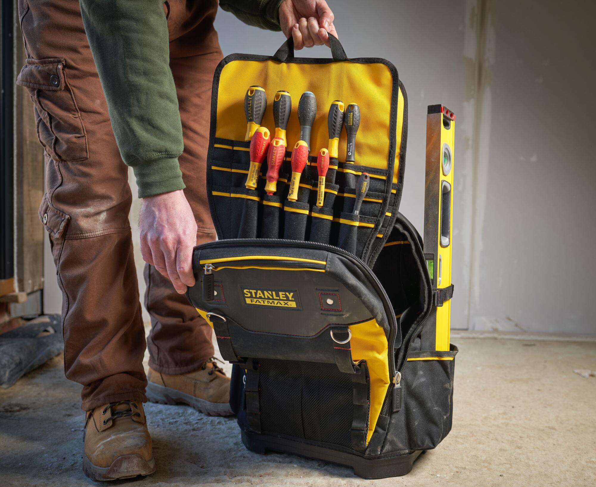 1-95-611 STANLEY FAT MAX, Tool Backpack, Fabric, FATMAX, 460