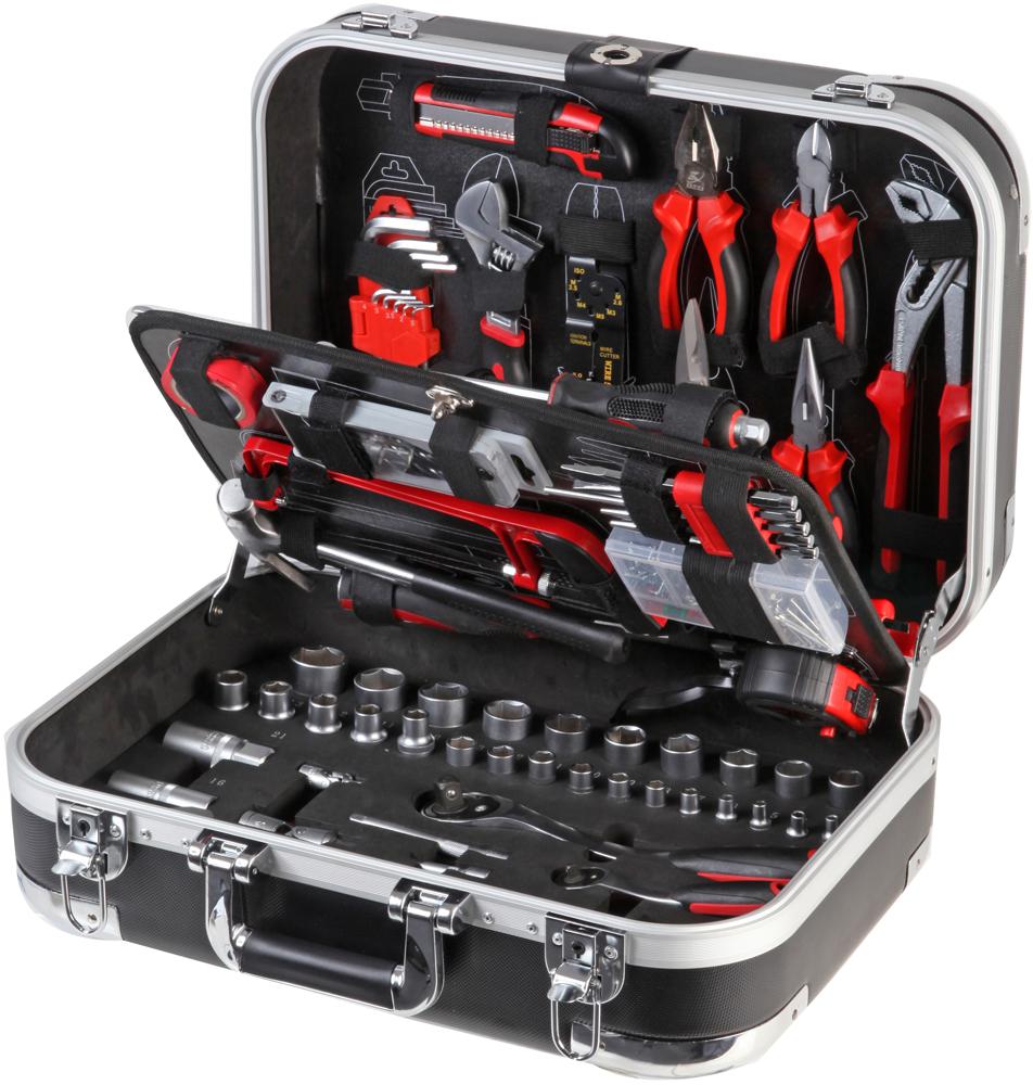 DURATOOL D02155 General Tool Kit, Assorted, 152 Pieces, Aluminum Case