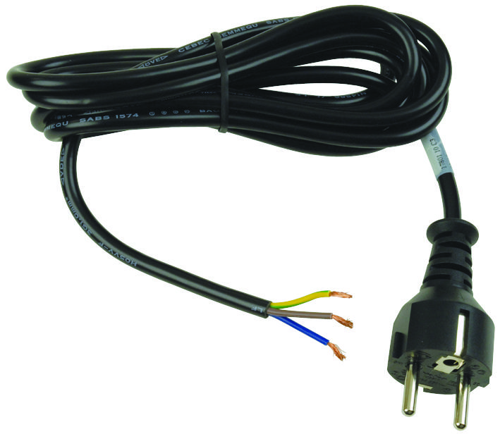 10 pieces SCHUKO PLUG 2.5M VOLEX 17801 10 POWER CORD 10A BLACK