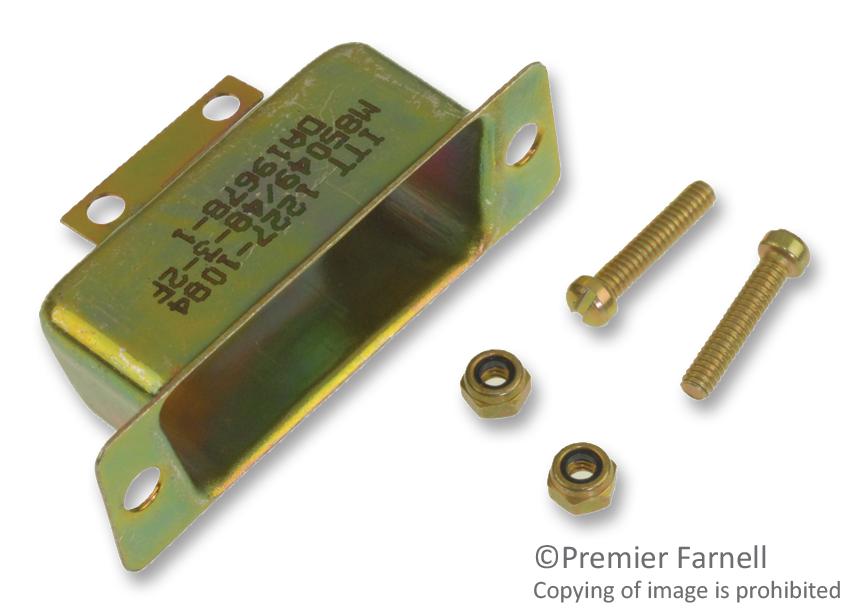 D SUB CARBON STEEL ITT CANNON DA19678-1 BACKSHELL CONNECTOR ASSEMBLY DA