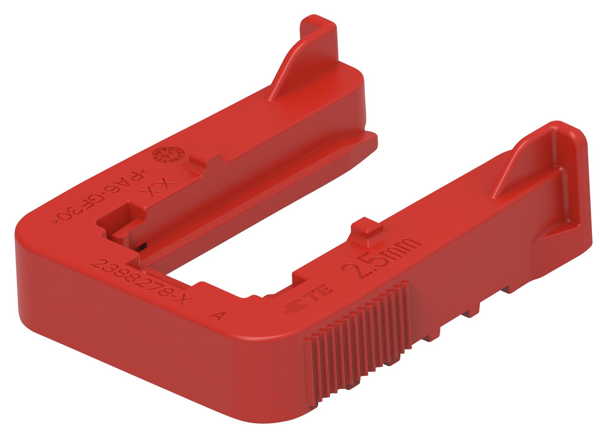 あなたにおすすめの商品 2388278-4. AMP - TE CONNECTIVITY, SLIDE, PA6 GF30, RED 手提げ・レッスンバッグ・入園グッズ