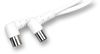 PRO SIGNAL COAX LEAD RT ANG.M-M 2M WHITE