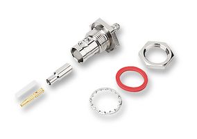 AMPHENOL RF B6421E1-ND3G-5-50 RF / Coaxial Connector, BNC Coaxial, Straight Bulkhead Jack, Crimp, 50 ohm, RG174, RG188A, RG316