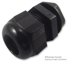 AMP - TE CONNECTIVITY 1478769-4 Cable Gland, Metric, With Locknut, IP68, M20, 10 mm, 14 mm, Nylon 6 (Polyamide 6), Black, IP68