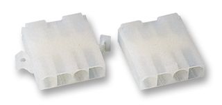 MOLEX 39-03-6040 Connector Housing, Natural, Standard .093" 3191 Series, Plug, 4 Ways, 6.7 mm