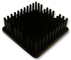 MALICO MBH375002-12P/2.6 Heat Sink, BGA, Black Anodized, 4.3 °C/W, BGA, 37.5 mm, 12 mm, 37.5 mm