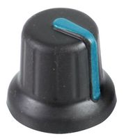 MULTICOMP CR-BA-3C6-T18 KNOB, 15.7MM, BLACK, BLUE LINE
