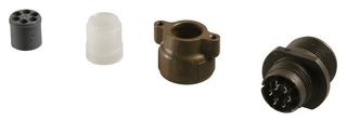ITT CANNON MS3101R14S-6S Circular Connector, MIL-DTL-5015 Series, MS3101 Series, Cable Mount Receptacle, 6 Contacts