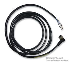 MOLEX 120006-0021 Sensor Cable, BRAD Nano Change, 90° Micro-Change Receptacle, Free End, 4 Positions, 2 m, 6.56 ft