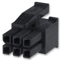 AMP - TE CONNECTIVITY 794617-6 Connector Housing, Micro MATE-N-LOK, Receptacle, 6 Ways, 3 mm, Micro MATE-N-LOK Connectors