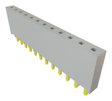 SAMTEC SSW-112-01-G-S PCB Receptacle, Board-to-Board, 2.54 mm, 1 Rows, 12 Contacts, Through Hole Mount