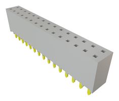 SAMTEC SSW-115-01-T-D PCB Receptacle, Board-to-Board, 2.54 mm, 2 Rows, 30 Contacts, Through Hole Mount