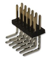 HARWIN M50-3900642 Pin Header, Right Angle, Board-to-Board, 1.27 mm, 2 Rows, 12 Contacts, Through Hole Right Angle