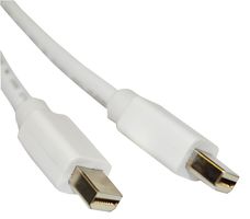 VIDEK 2409MM-2 Audio / Video Cable Assembly, Mini DisplayPort Plug, Mini DisplayPort Plug, 6.6 ft, 2 m