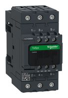 SCHNEIDER ELECTRIC LC1D50AM7 Contactor, LC1D, 50 A, DIN Rail, 600 VAC, 3PST-NO, 3 Pole, 40 hp
