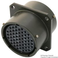AMPHENOL INDUSTRIAL PTB-22-55PS Circular Connector, PT Series, MIL-DTL-26482 Series I, Thru Bulkhead Receptacle, 55 Contacts