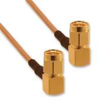 AMPHENOL RF 135104-02-M0.75 RF / Coaxial Cable Assembly, 29.53 ", 750 mm, RG174/U, SMA Right Angle Plug, SMA Right Angle Plug