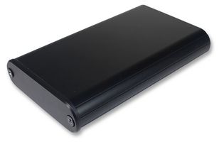 TAKACHI MXA2-7-11BBP Metal Enclosure, Round, Center Split, Small, Extruded Aluminium, 20 mm, 70 mm, 114 mm