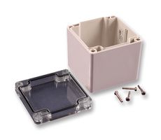 HAMMOND 1554EE2GYCL Plastic Enclosure, Watertight, Multipurpose, Polycarbonate, 89 mm, 89 mm, 89 mm, IP68