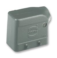 HARTING 19 30 010 1521 Heavy Duty Connector, M25 Side Entry, 4 Pegs, Low Profile, Hood, Side Entry, Aluminium Body