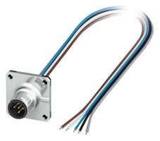 PHOENIX CONTACT 1440999 Sensor Cable, M12 Plug, Free End, 5 Positions, 500 mm, 19.6 "