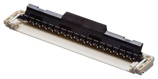 MOLEX 104234-5117 FFC / FPC Board Connector, 0.5 mm, 51 Contacts, Easy-On 104234 Series, Solder, Bottom, 1 Row