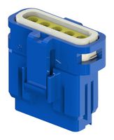 EDAC 560-005-000-410 Connector Housing, IP67, Blue, 1-1.3mm, E-Seal 560, Receptacle, 5 Ways, 2.5 mm