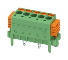 PHOENIX CONTACT 1864066 Wire-To-Board Terminal Block, 5 mm, 5 Ways, 24 AWG, 12 AWG, 2.5 mm², Push In