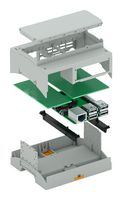 RPI-BC 107,6 DEV-KIT KMGY - Electronic Housing, For Raspberry Pi-BC, Lower Part, Upper Part, Cover & PCB Holder, Light Gray