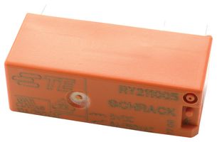 TE CONNECTIVITY - SCHRACK 2-1393243-1 Power Relay, DPDT, 24 VDC, 8 A, RT1 Series, Through Hole, Non Latching