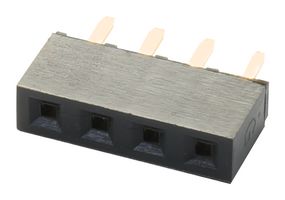 GCT BG095-04-A-N-D PCB Receptacle, Top Entry, Board-to-Board, 2.54 mm, 1 Rows, 4 Contacts, Through Hole Mount, BG095