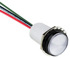 VCC / VISUAL COMMUNICATIONS COMPANY PML50RGFVW Multicolour Panel Indicators, Low Profile, LED FlexVolt, Red, Green, 17.5 mm, R 20mA, G 20mA