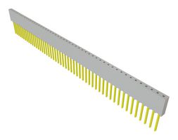 SAMTEC SSQ-150-03-F-S PCB Receptacle, Board-to-Board, 2.54 mm, 1 Rows, 50 Contacts, Through Hole Mount