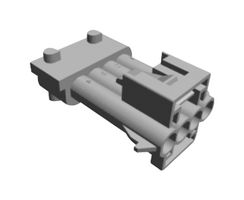 TE CONNECTIVITY - AMP 1-965261-1 Connector Housing, Junior Timer, Plug, 4 Ways, 5 mm, AMP Junior Timer Series Pin Contacts