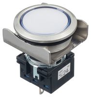 IDEC LBW6MP-1T04PW LED Panel Mount Indicator, White, 24 V, 22.3 mm, IP65