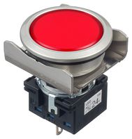 IDEC LBW6MP-1T04WR LED Panel Mount Indicator, Red, 24 V, 22.3 mm, IP65