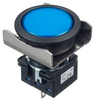 IDEC LBW6P-1T04WS LED Panel Mount Indicator, Blue, 24 V, 22.3 mm, IP65